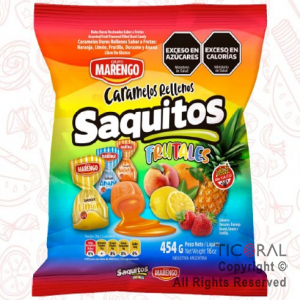 GOLO CARAMELO SAQUITOS DURO FRUTAL 70 UNIDADES 454 GR x 1